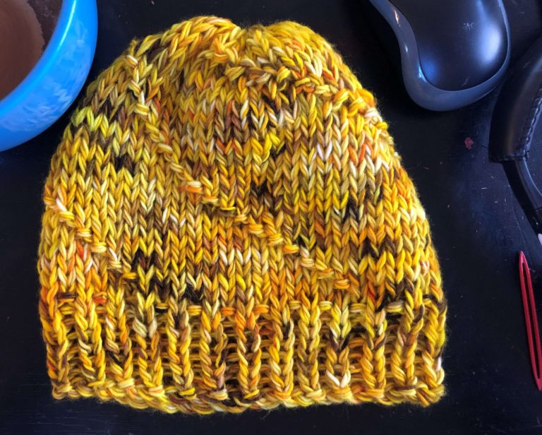 Purl Swirl Hat [knitting Pattern] - At Yarn's Length